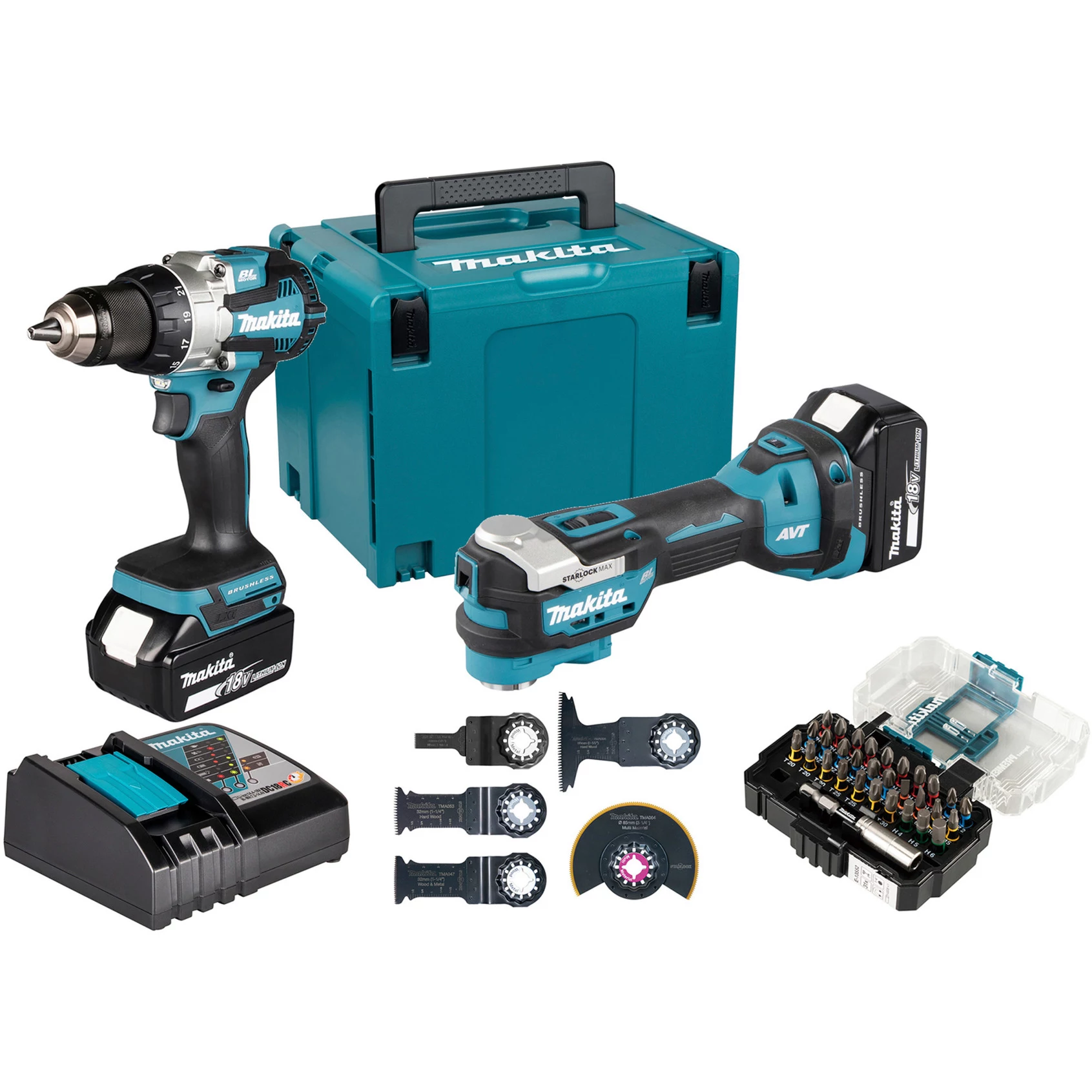 Makita DLX2592JX1 18V LXT bezsuku 2-detaļu