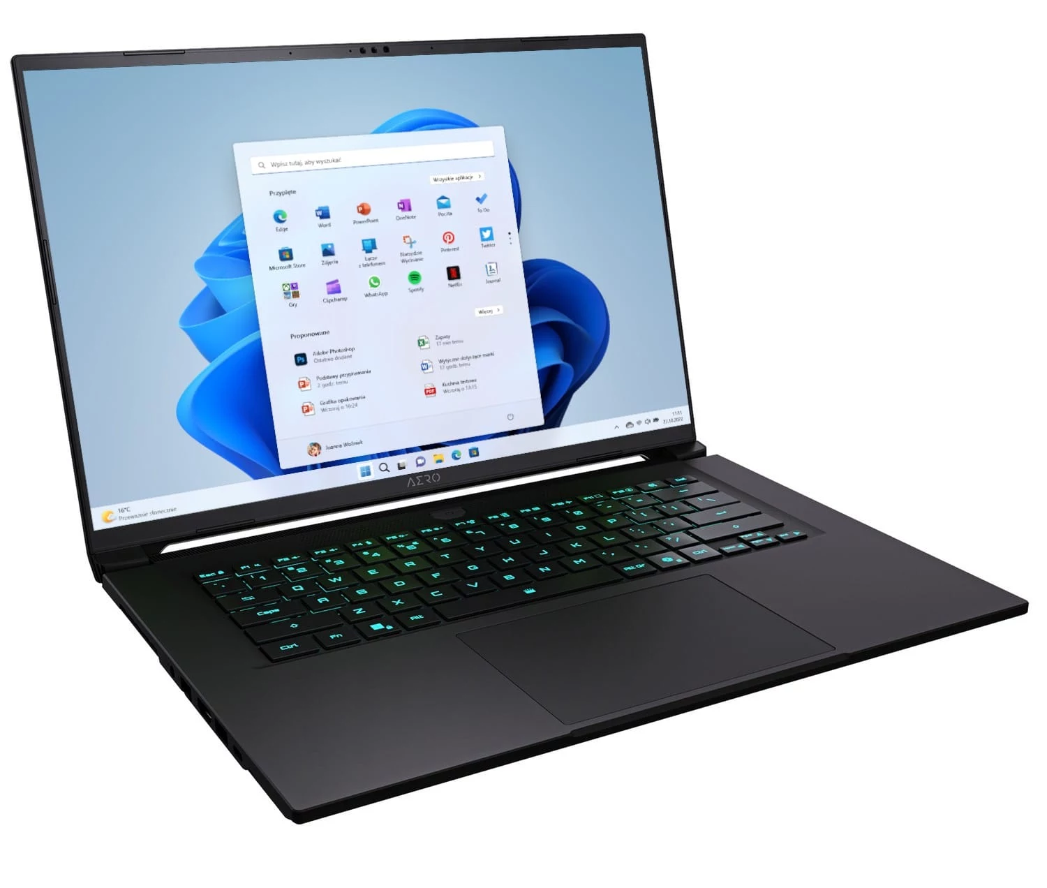 GIGABYTE AERO X16 4PHN4EEC64DH 16 collu
