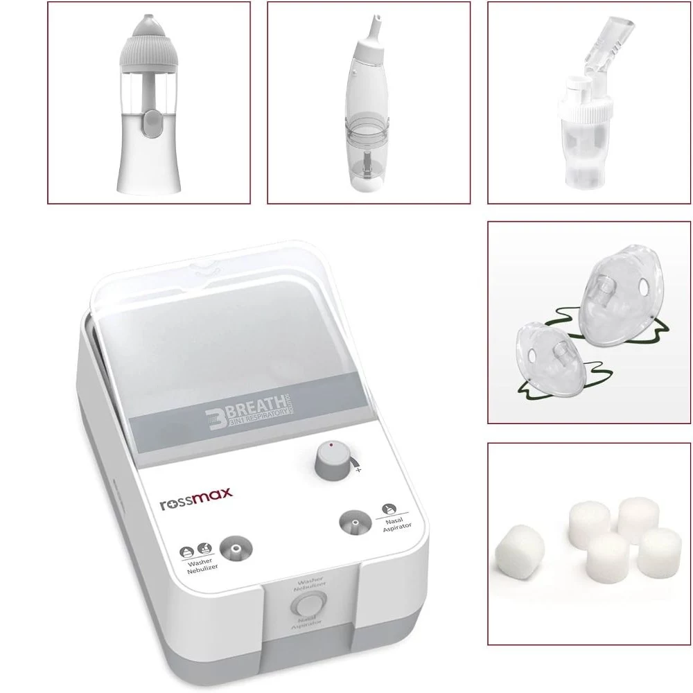 Rossmax NK1000 3-in-1 kompresijas nebulizators ar