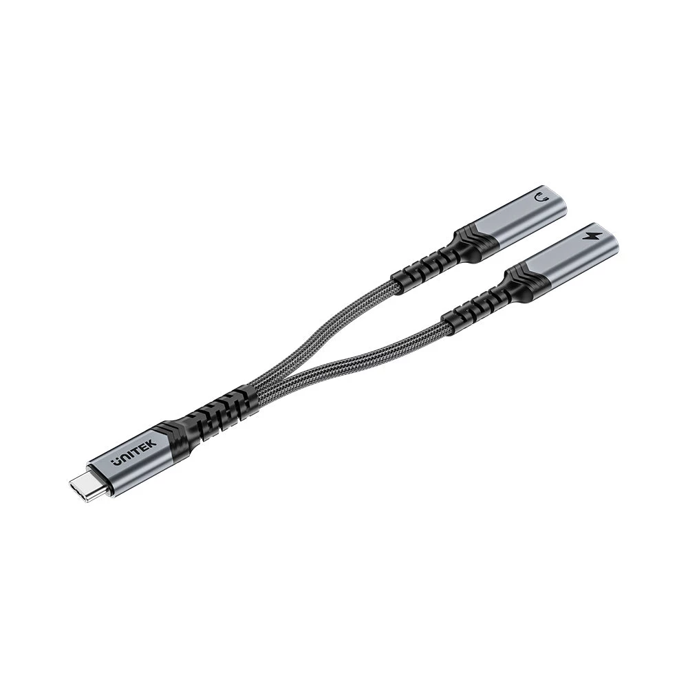 Unitek USB-C Audio un uzlādes adapteris