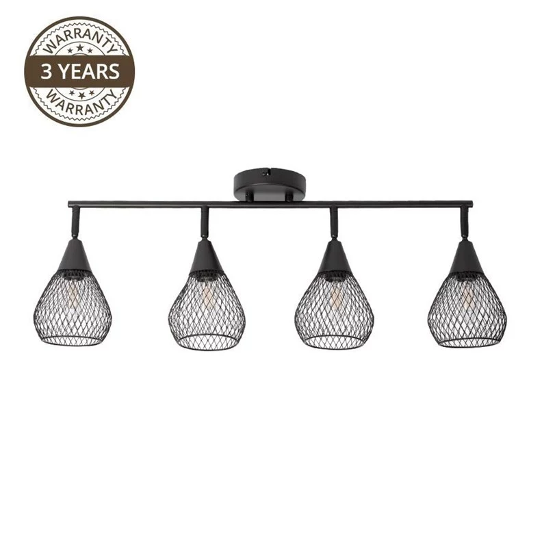 Bistro 4-Light Matte Black E14 griestu