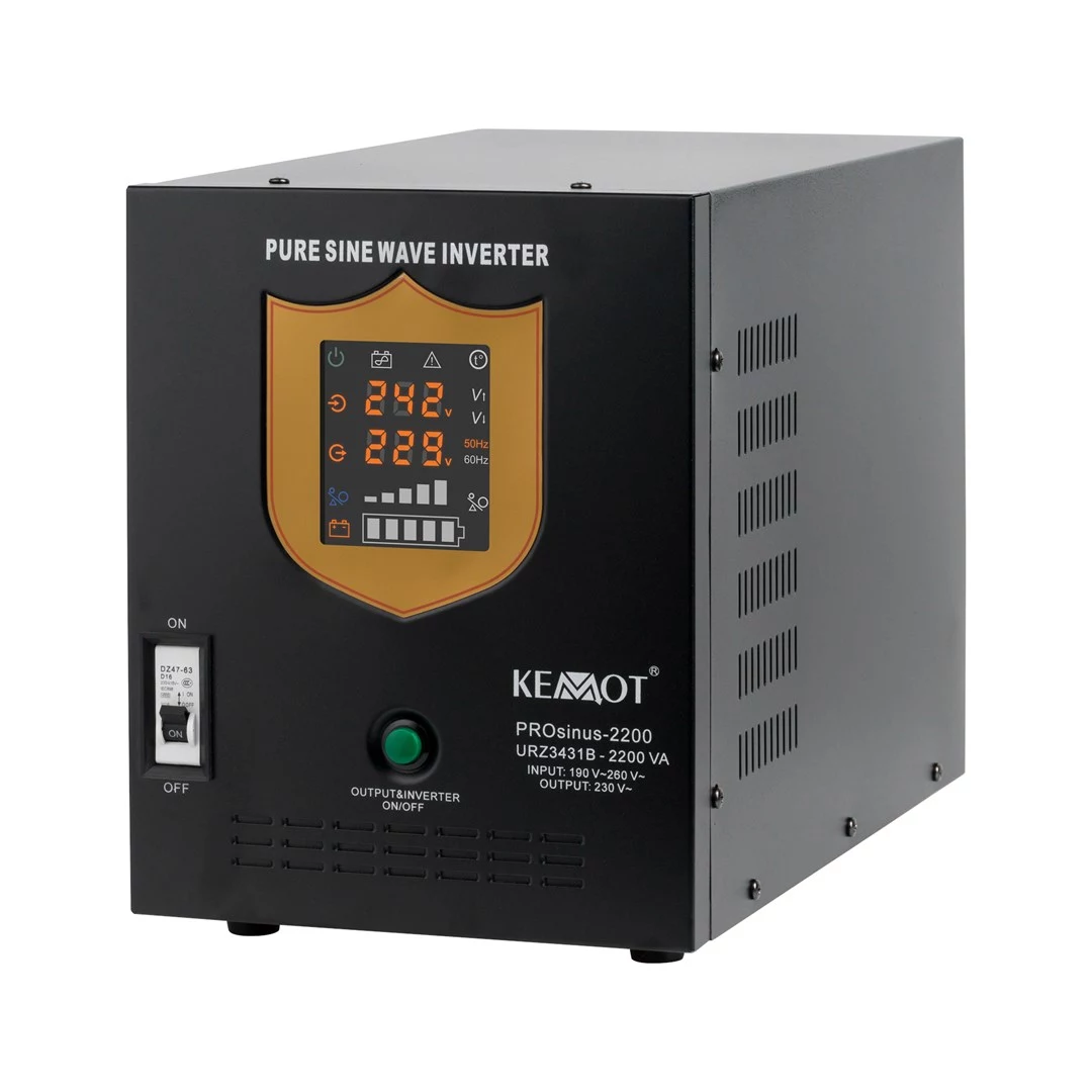 KEMOT PROsinus-2200 tīrā sinusoida UPS invertors