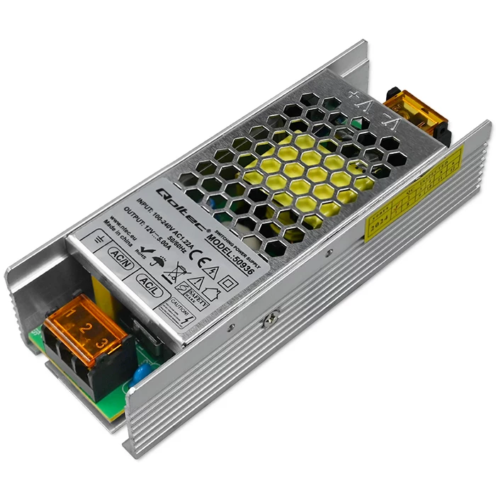 Qoltec Slim LED barošanas bloks 60W