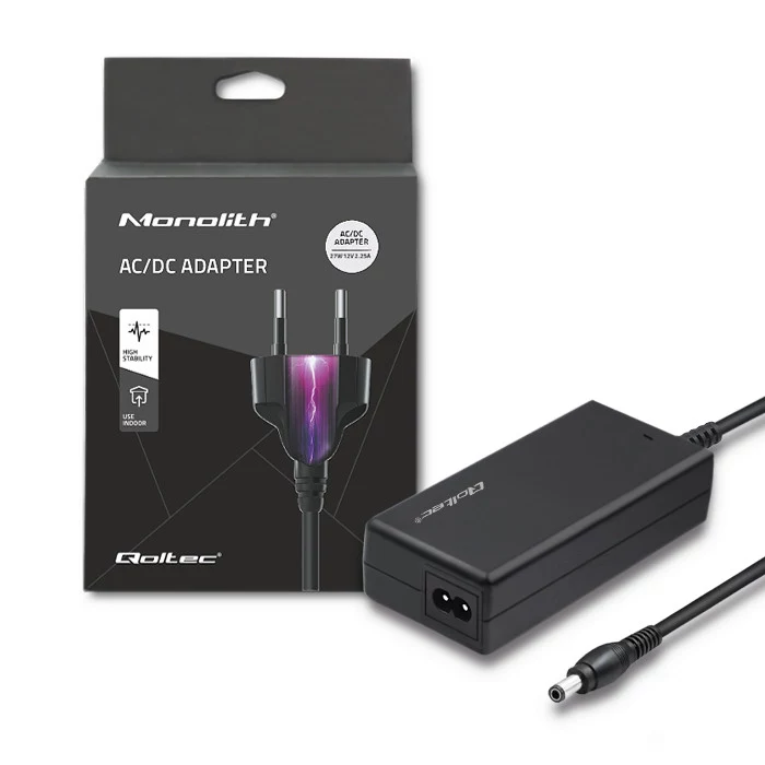 Qoltec 27W galda barošanas bloks 12V