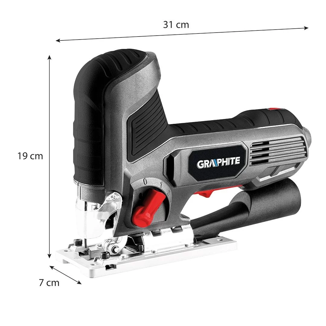 Graphite 58G078 800W finiera zāģis ar