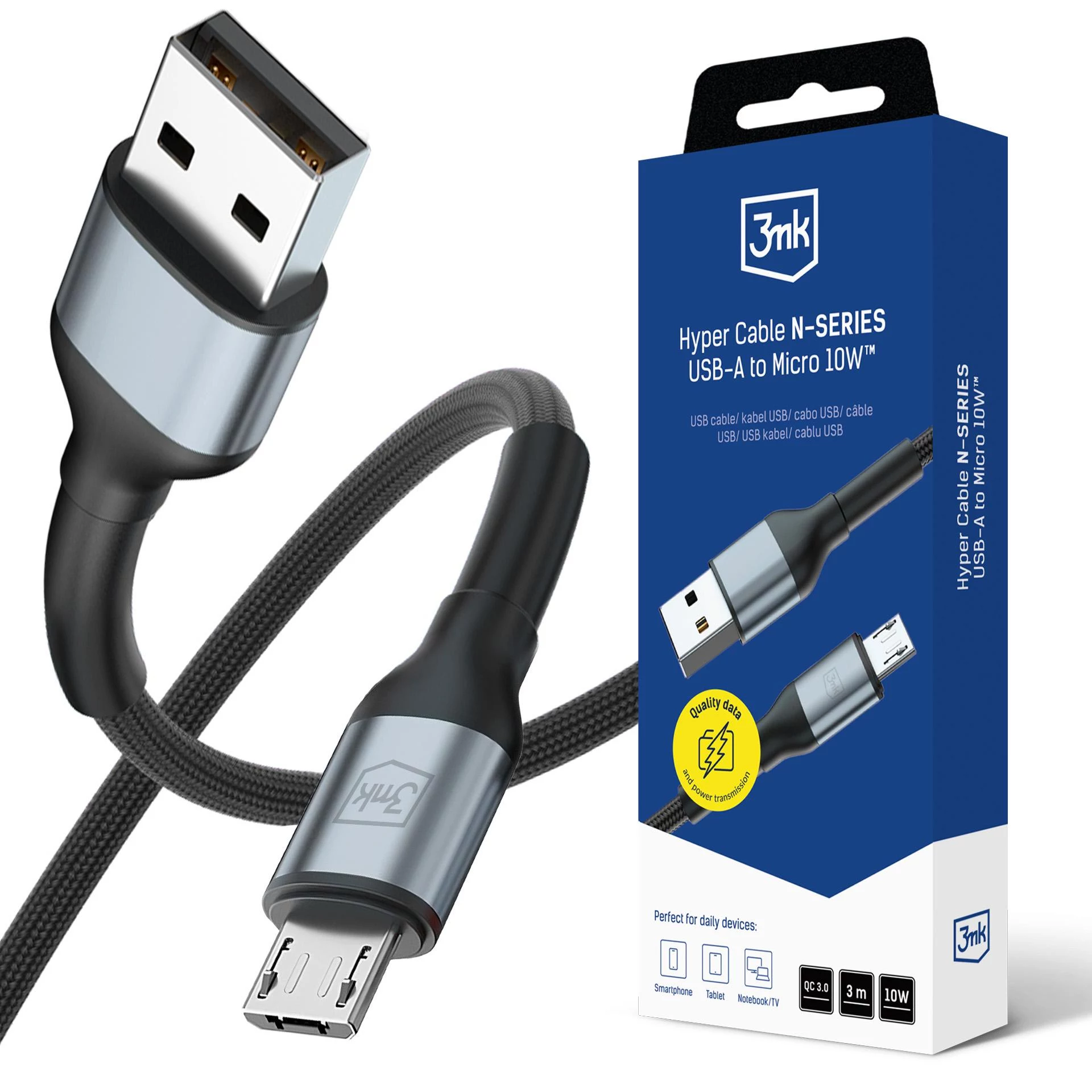3mk Hyper Cable N-SERIES USB-A uz