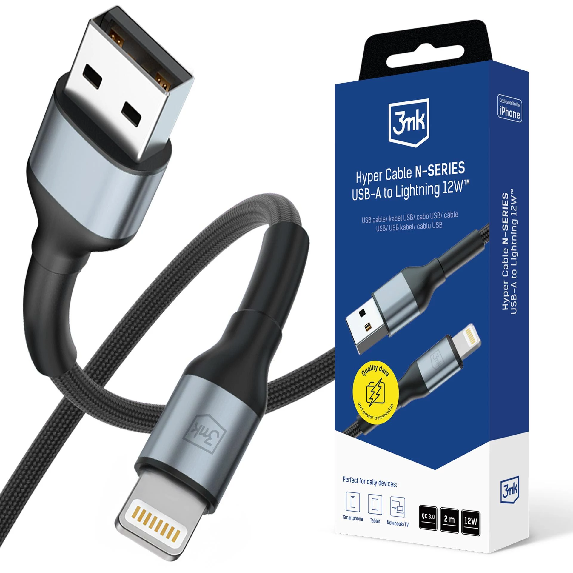 3mk Hyper Cable N-SERIES USB-A uz
