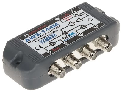Antēnas pastiprinātājs AWS-144M 20dB pastiprinājums 47-862MHz
