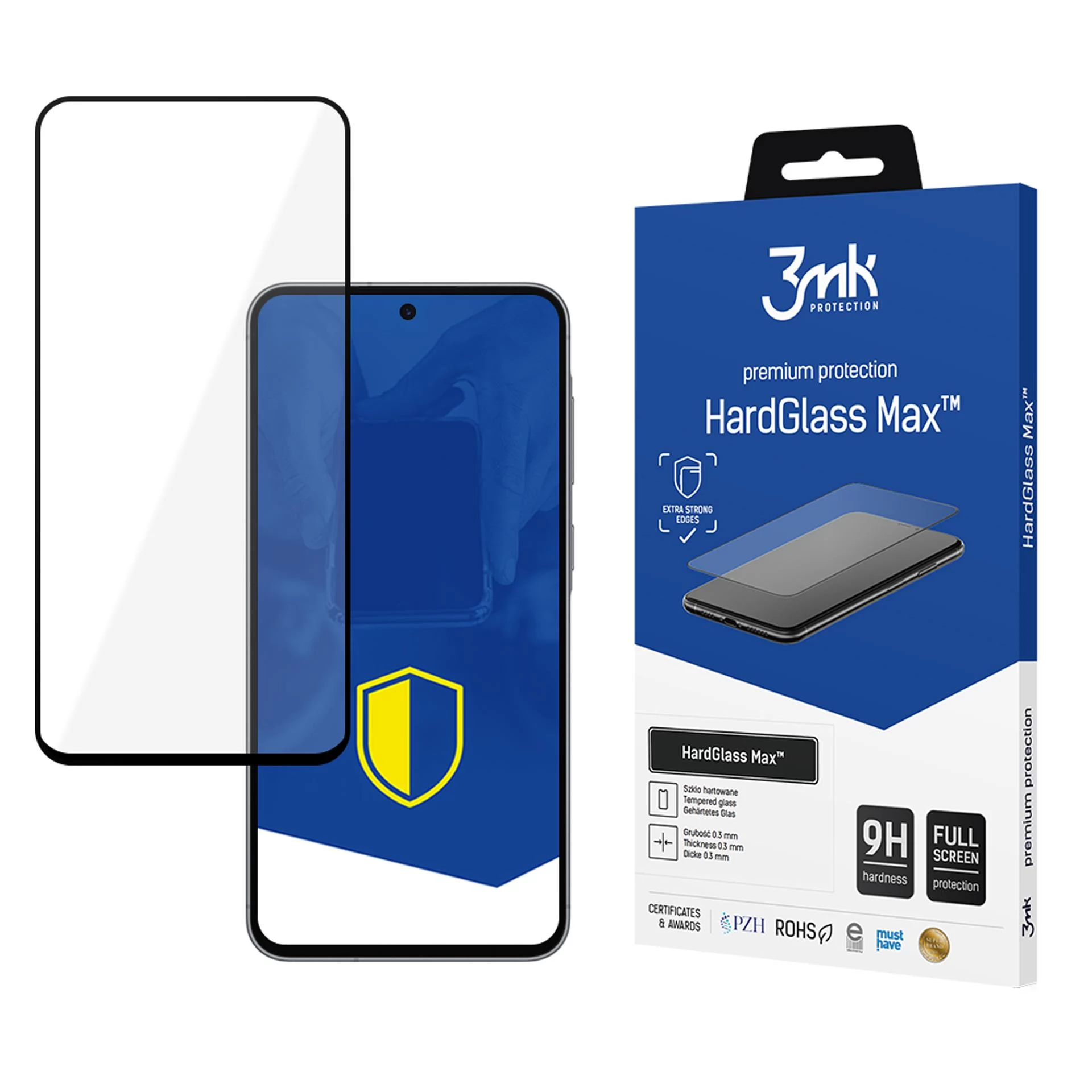 3mk HardGlass Max Black rūdīta stikla