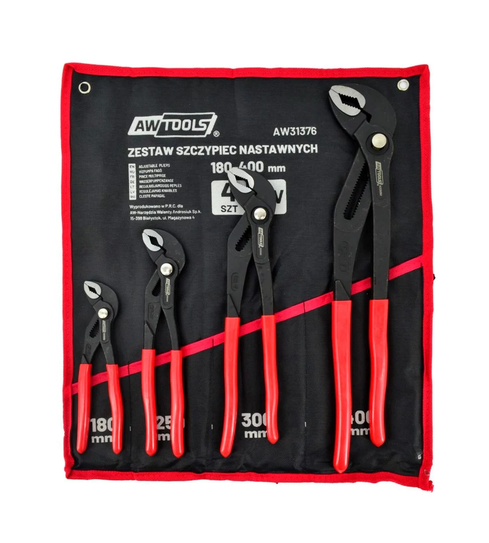 AWTOOLS 4 gab. regulējamo uzgriežņu atslēgu