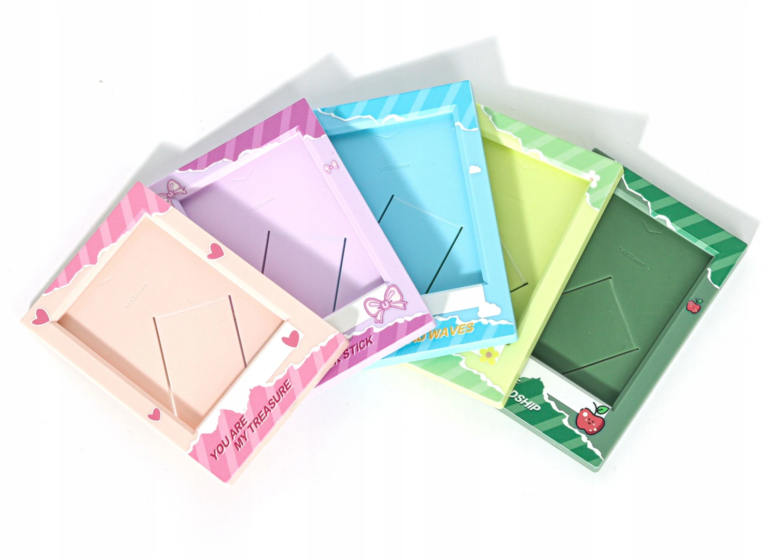 LOVEINSTANT 10-Pack daudzkrāsaini plastmasas foto rāmji