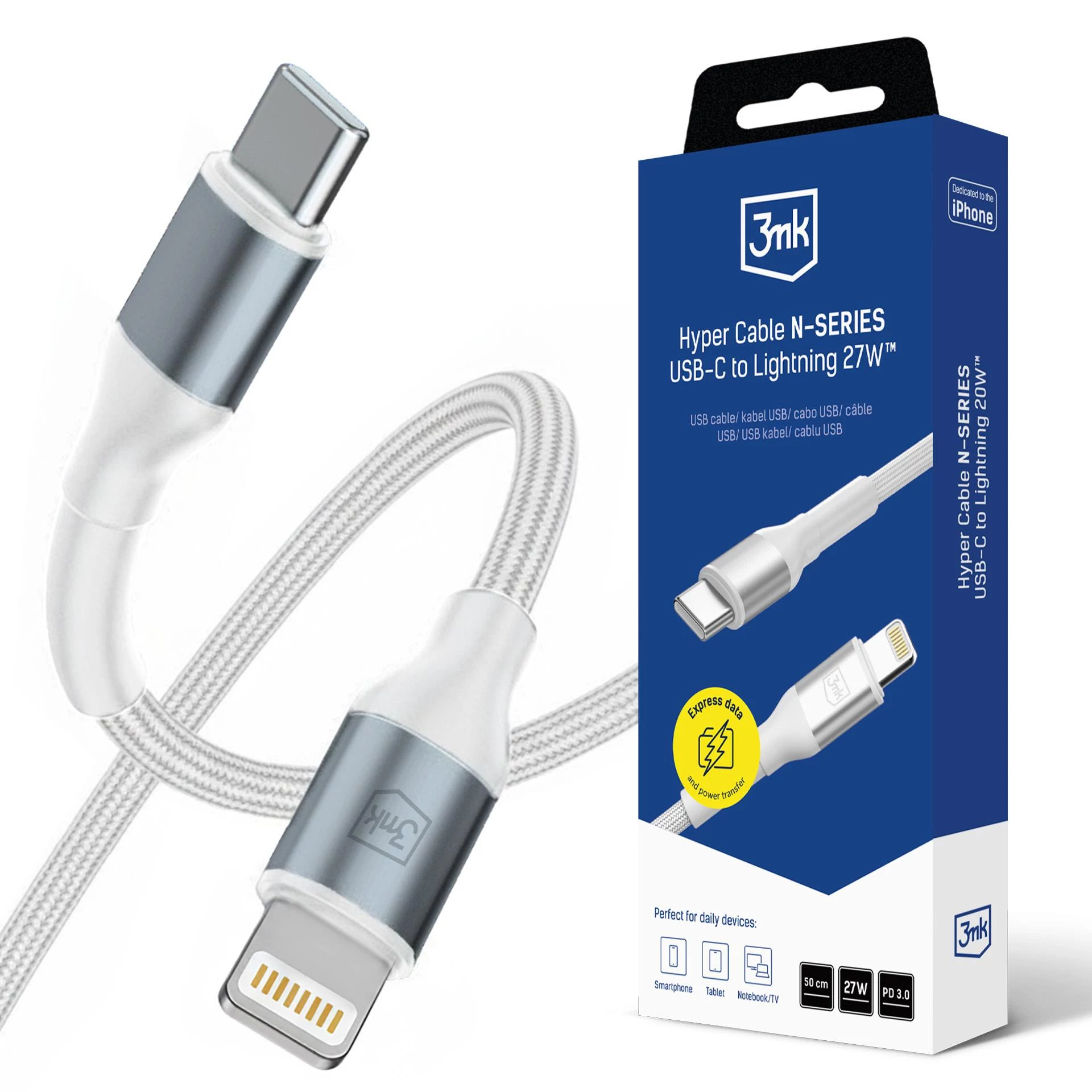 3mk Hyper Cable N-SERIES USB-C uz