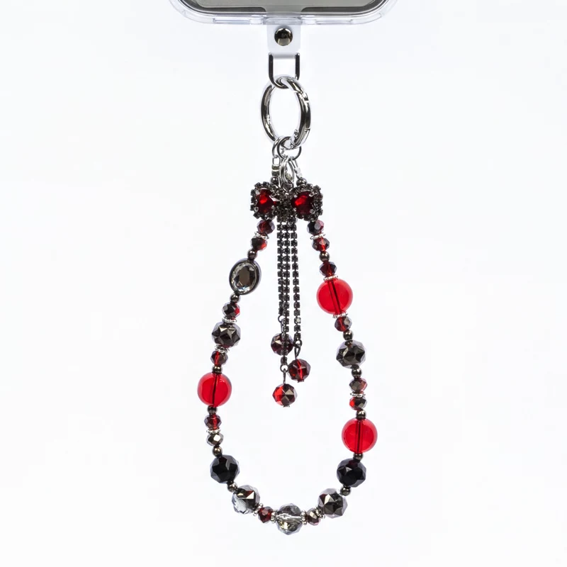 Crong Phone Charm Lanyard sarkanā bantīte