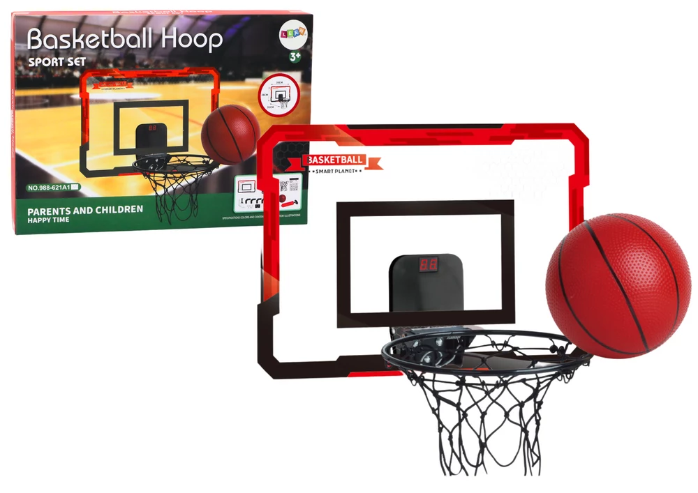LEAN TOYS Bērnu basketbola grozs ar