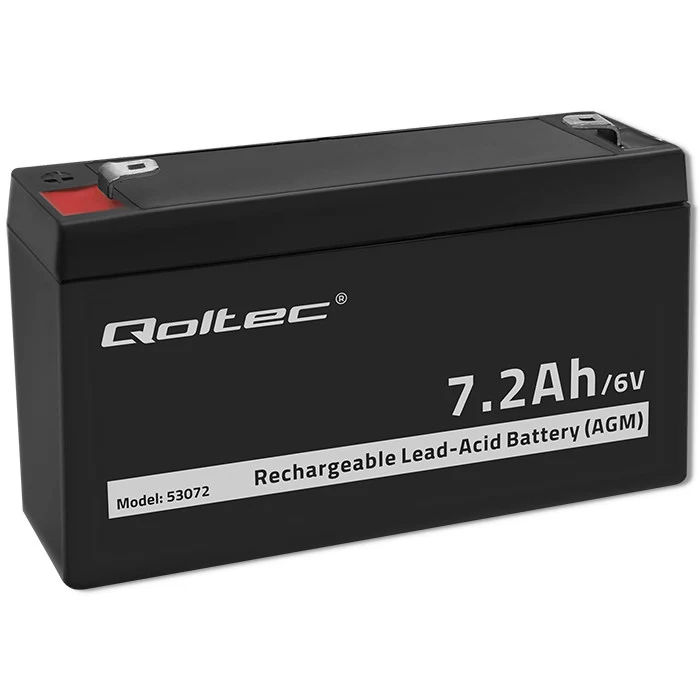 Qoltec AGM akumulators 6V 7.2Ah