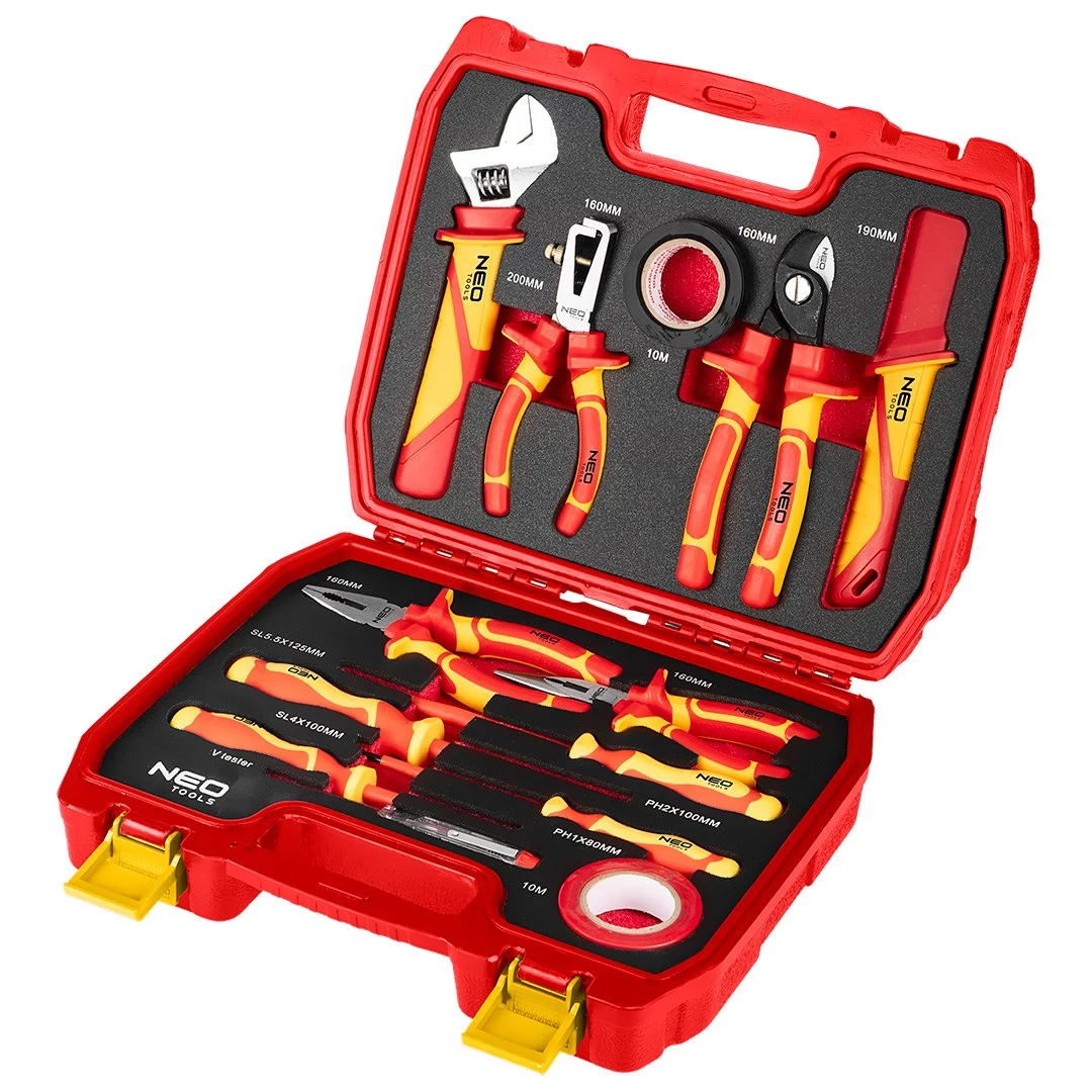 NEO TOOLS 13 daļu elektriķa instrumentu