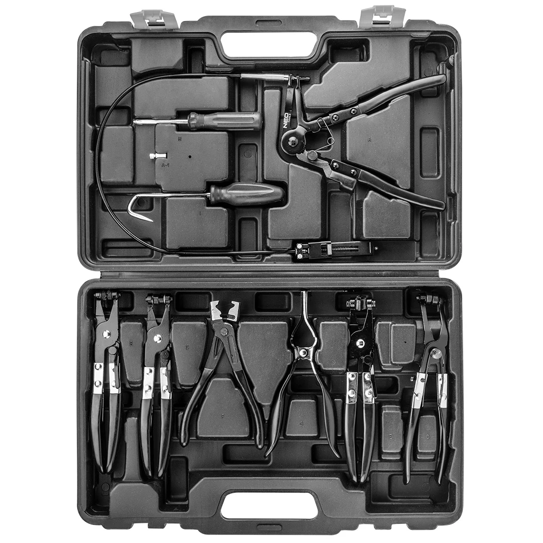 NEO TOOLS 9 daļu šļūteņu skavu
