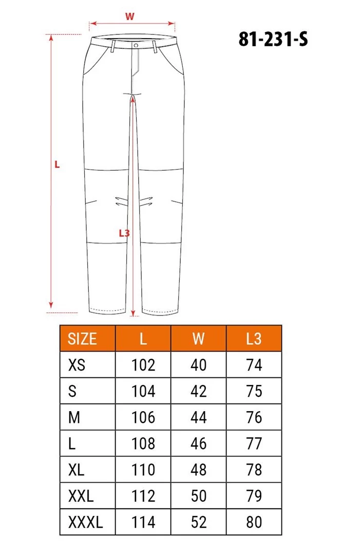 NEO Tools 81-231-S Aizsargdarba bikses, S