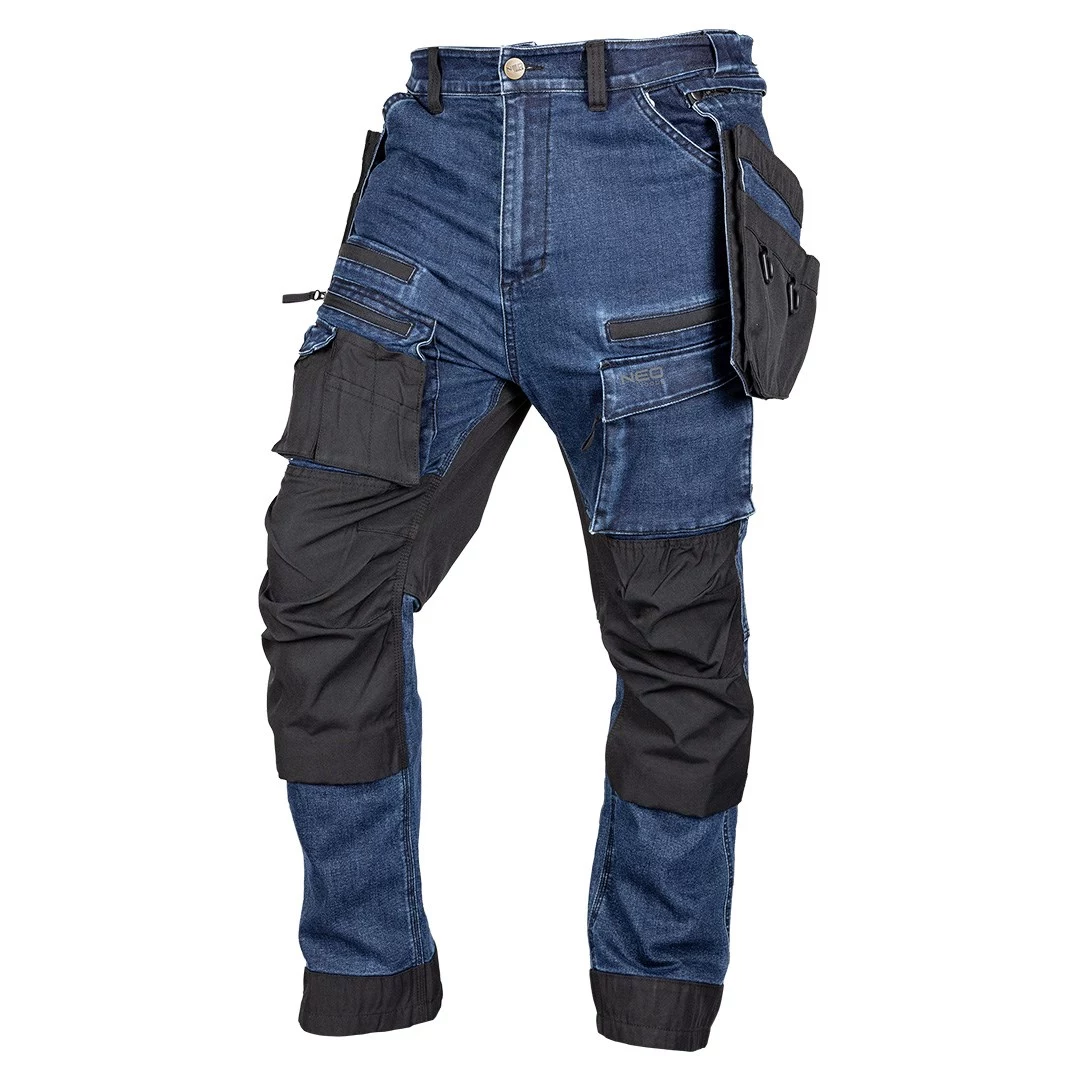 NEO TOOLS Denim darba bikses ar