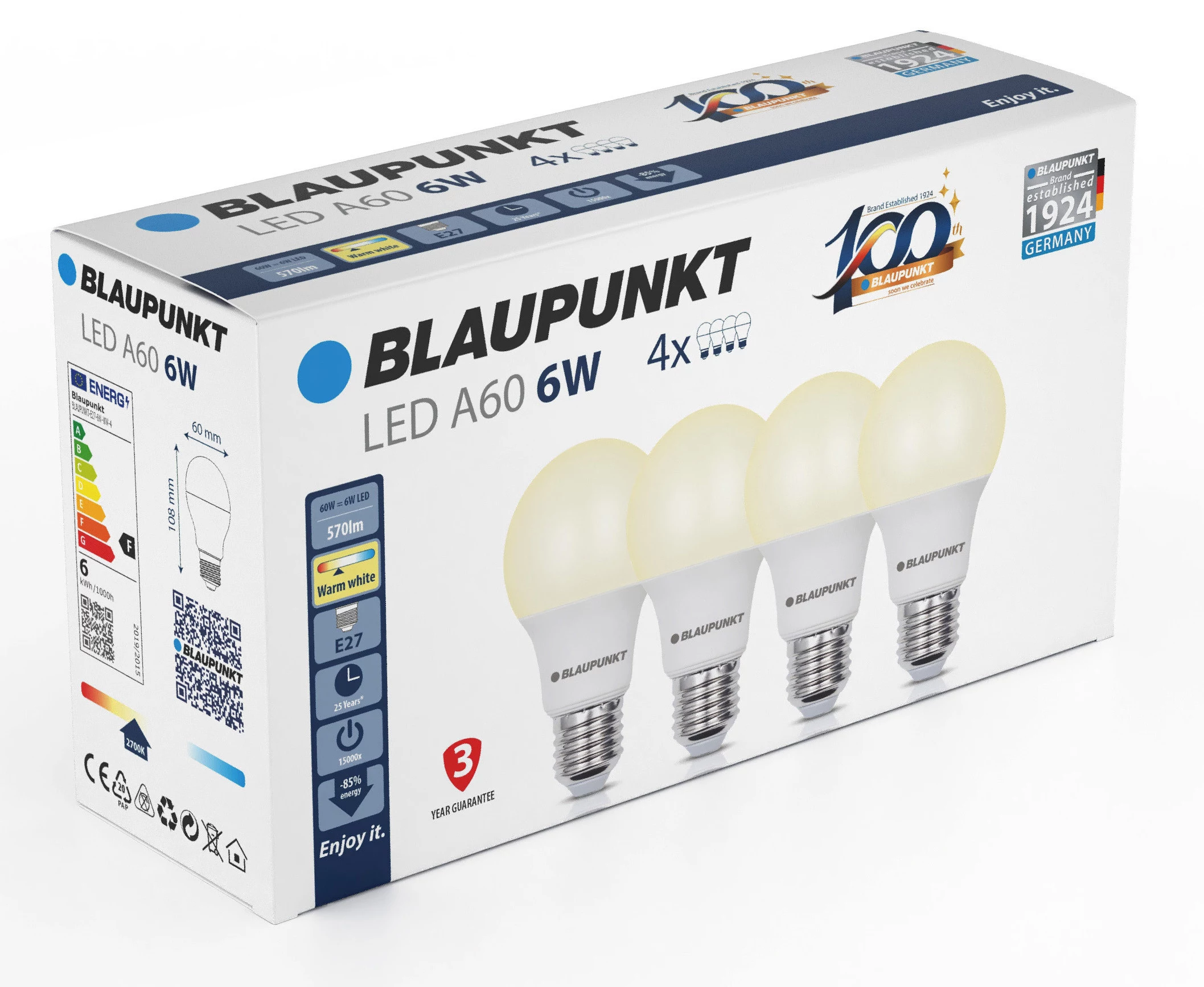 Blaupunkt LED spuldze E27 A60 570
