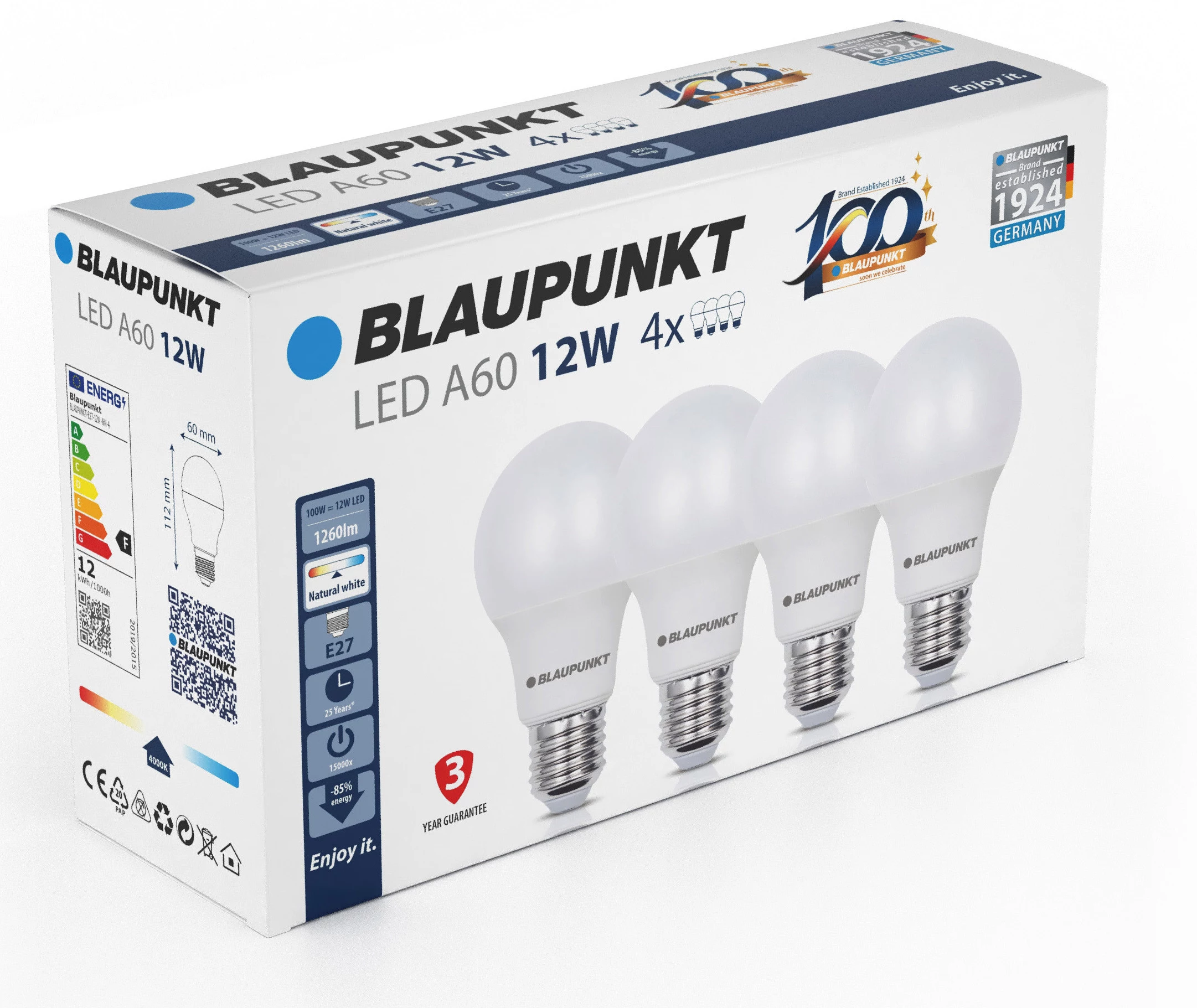 Blaupunkt LED spuldze E27 A60 1260