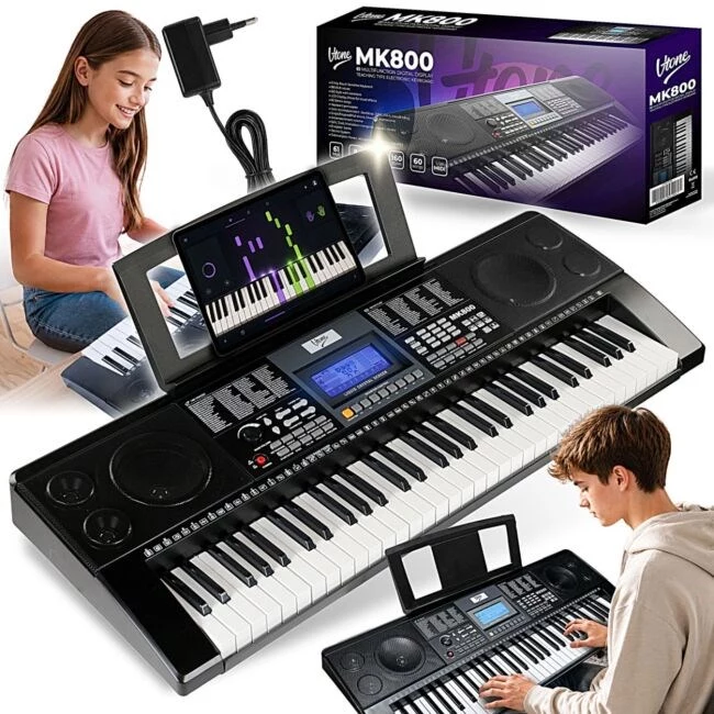 V-TONE MK800 pārnēsājamā izglītojošā elektroniskā klaviatūra