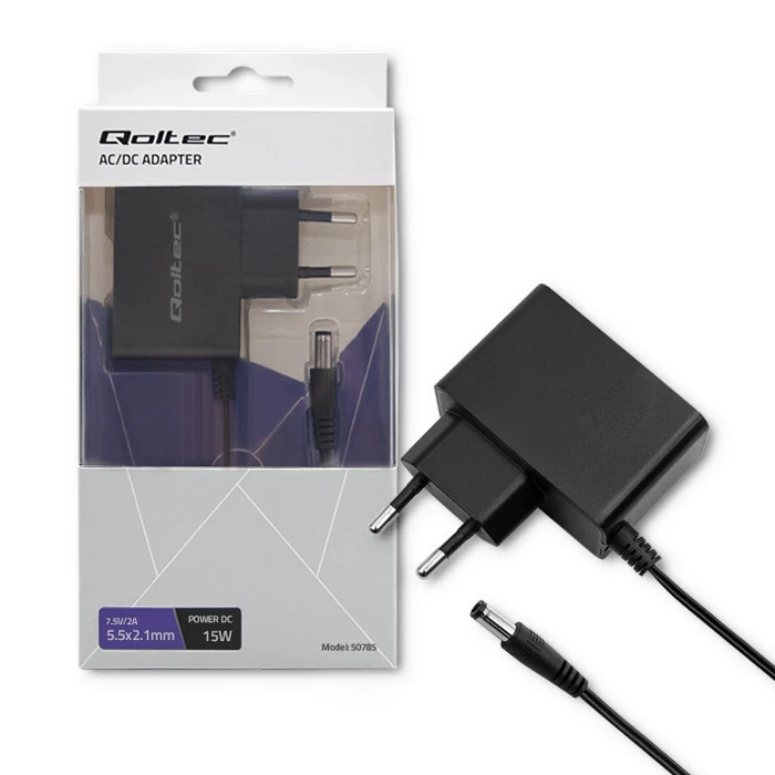 Qoltec 15W sienas barošanas adapteris 7