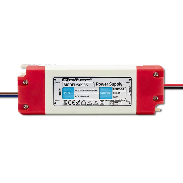 Qoltec LED komutēšanas barošanas bloks 60W