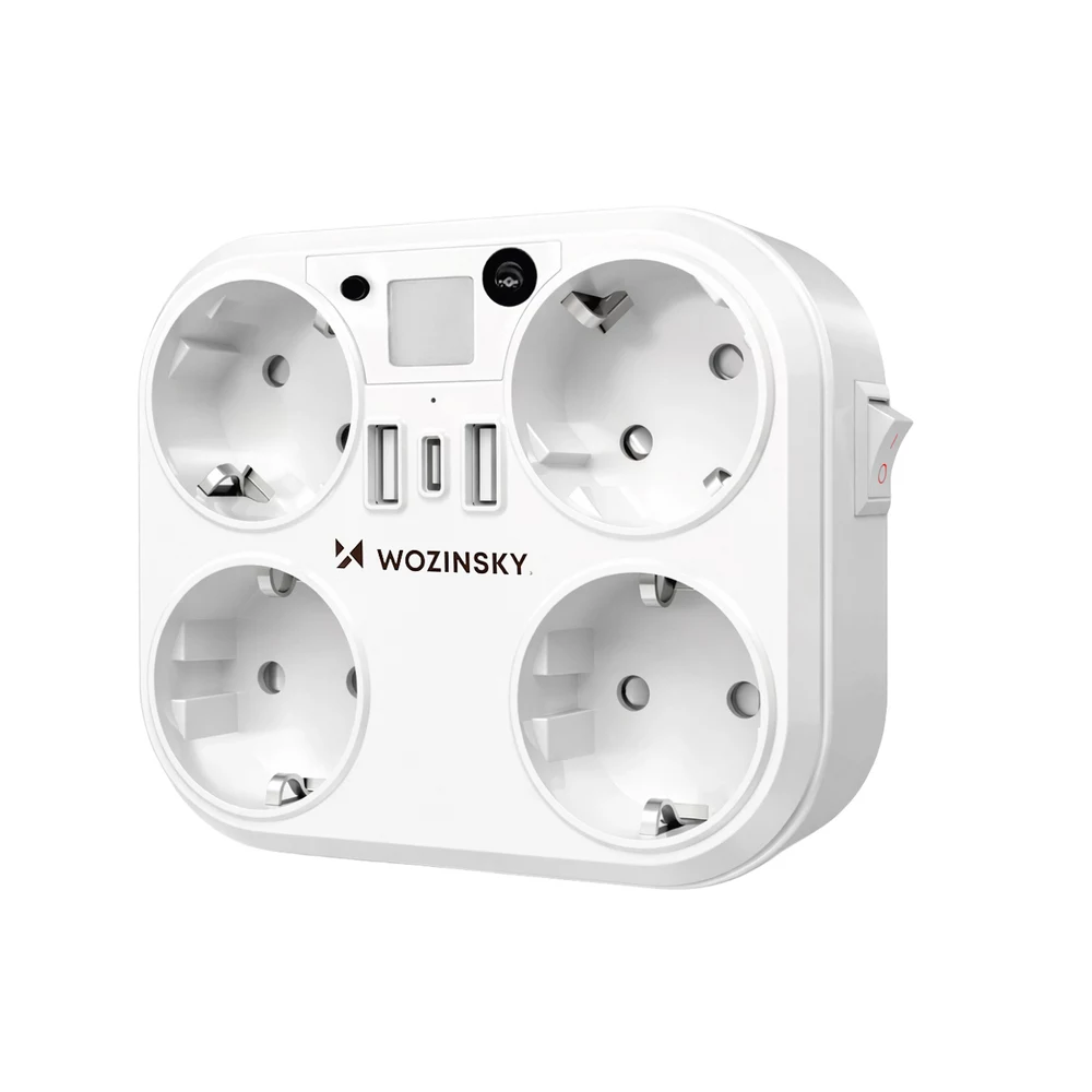 Wozinsky WRS-2B pagarinātājs ar 4 kontaktligzdām