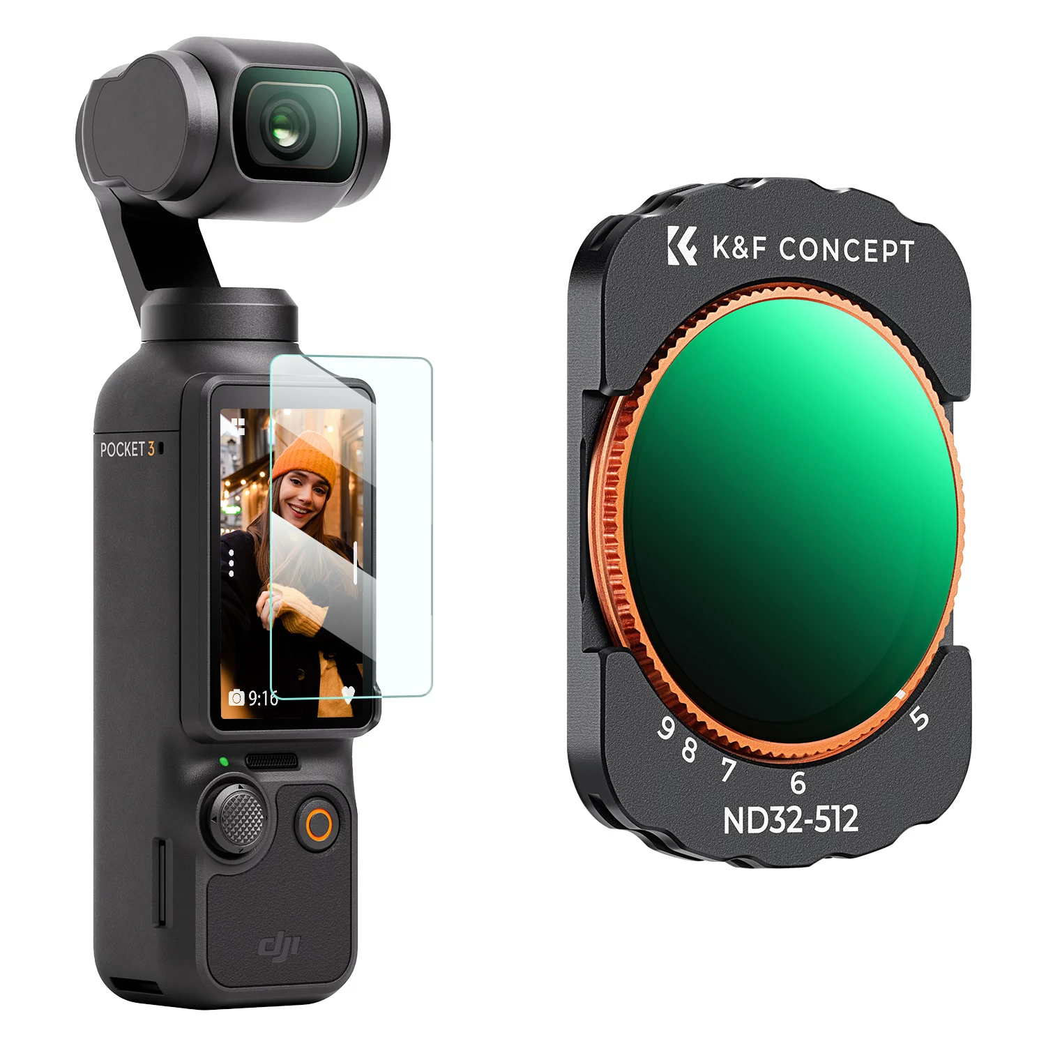KF mainīgais ND filtrs ND32-ND512 Nano-X