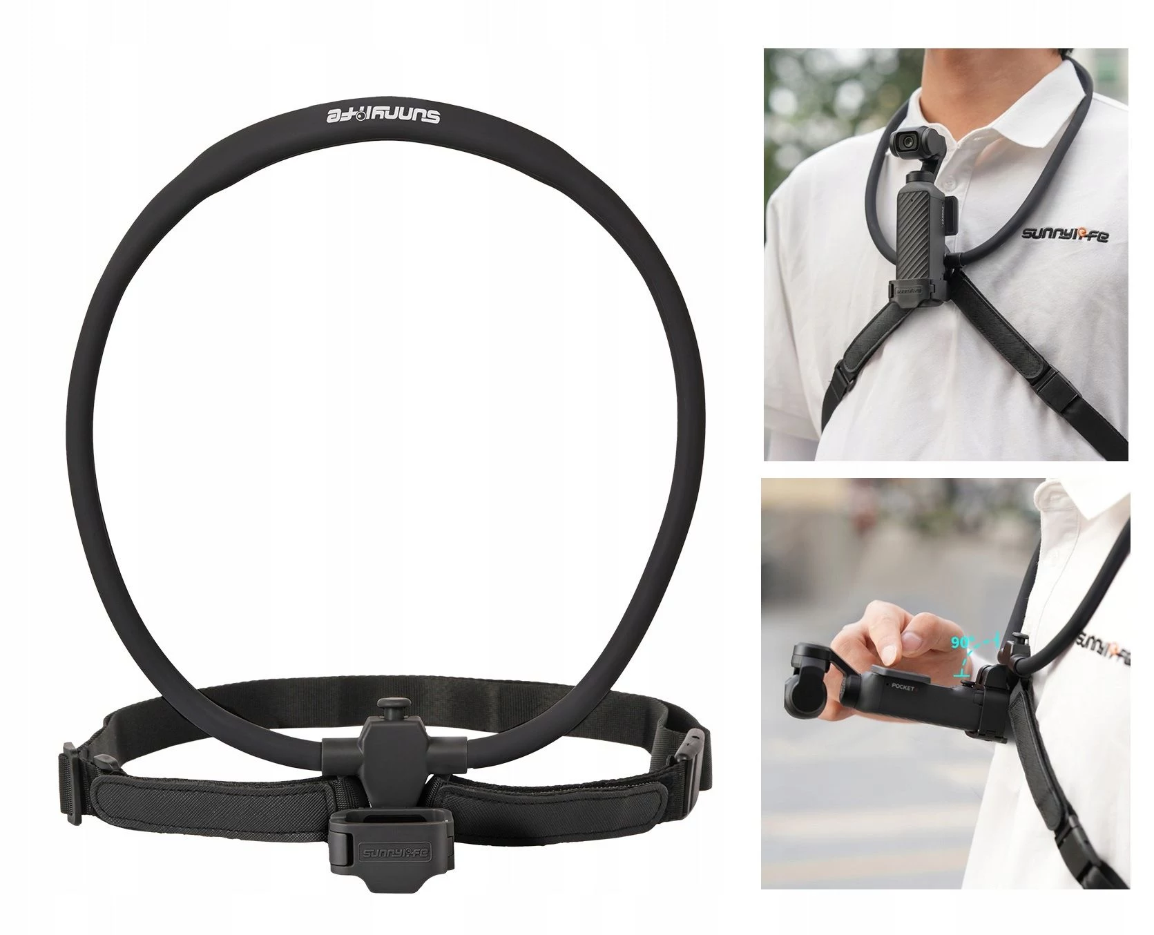 SUNNYLIFE Elastīgs kakla stiprinājums DJI Osmo