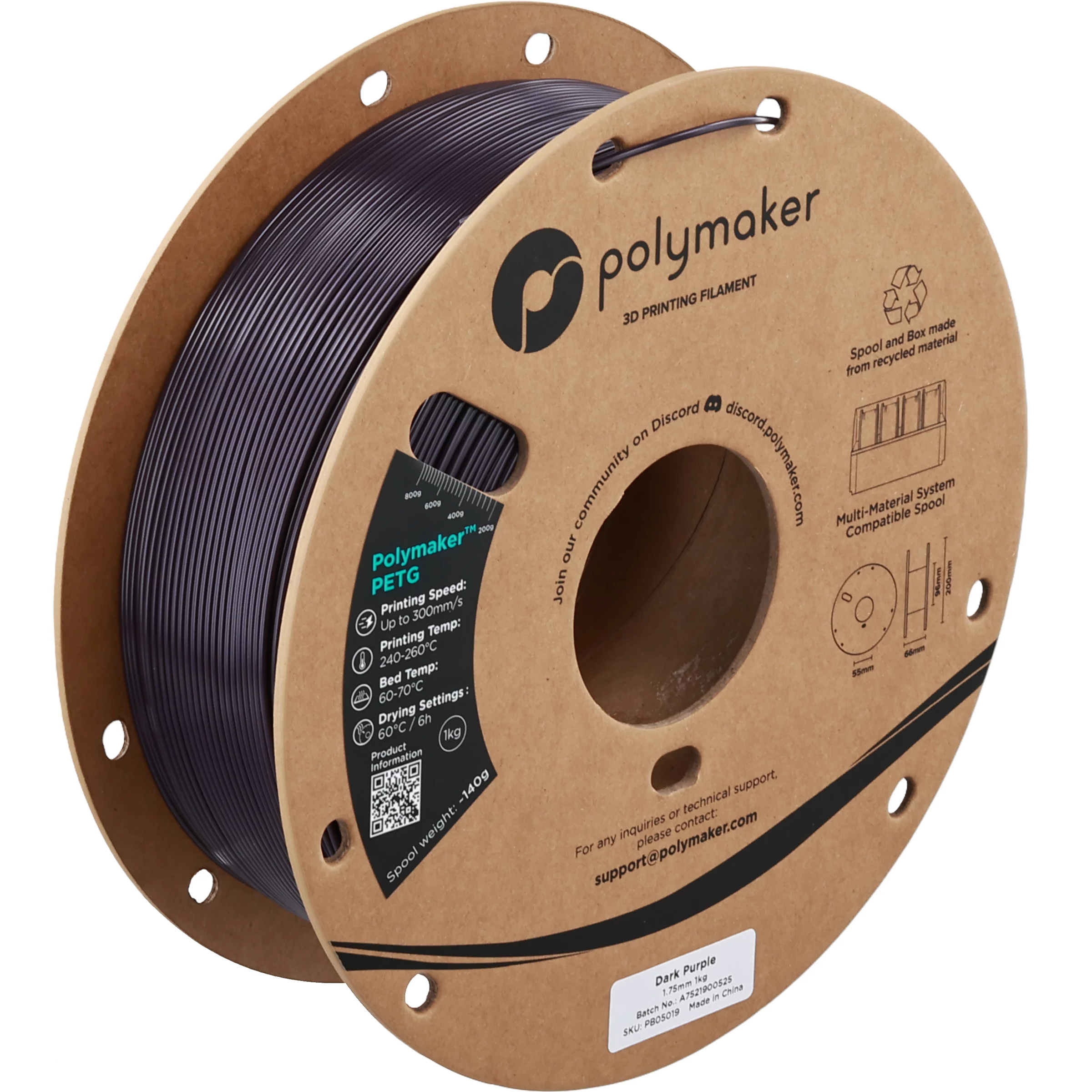 POLMASK PETG 1,75 mm tumši