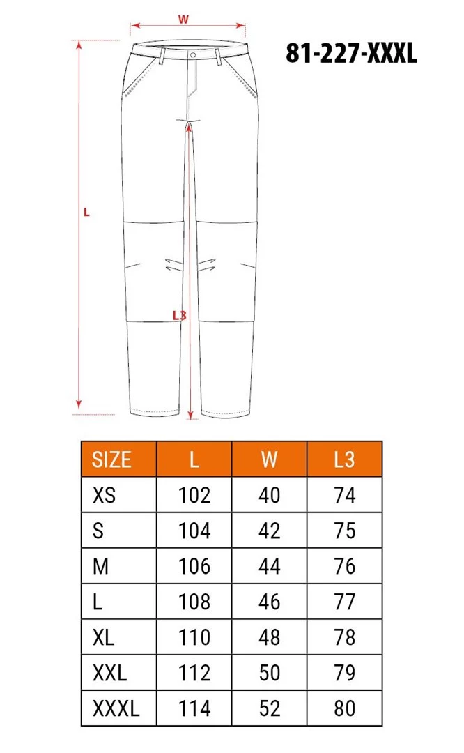 NEO TOOLS 81-227-XXXL aizsargājošas darba bikses