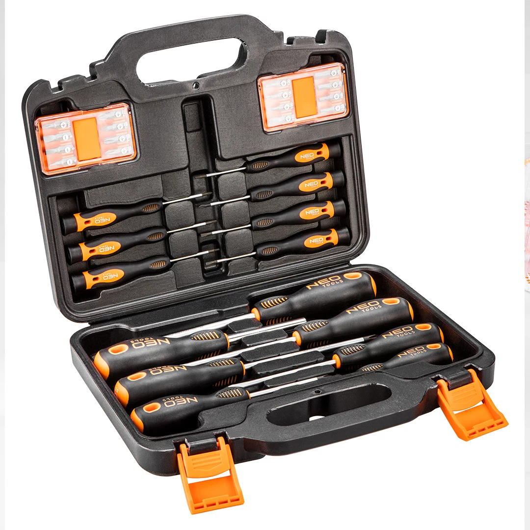 NEO TOOLS 30 daļu skrūvgriežu un