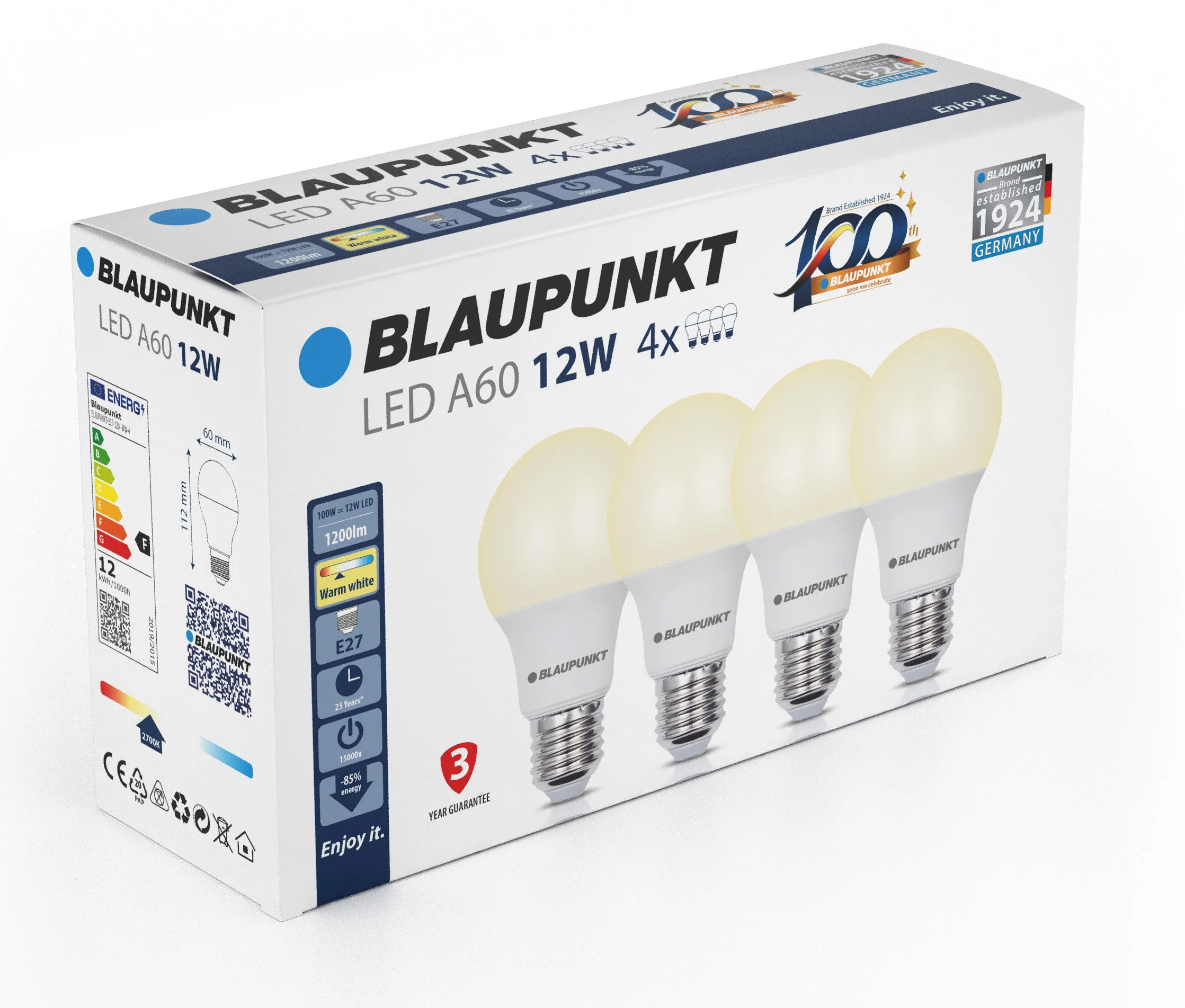 Blaupunkt LED spuldze E27 A60 12W
