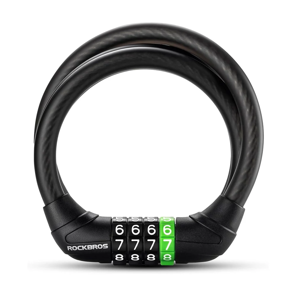 Rockbros 87632 kombinētās slēdzenes troses velosipēda