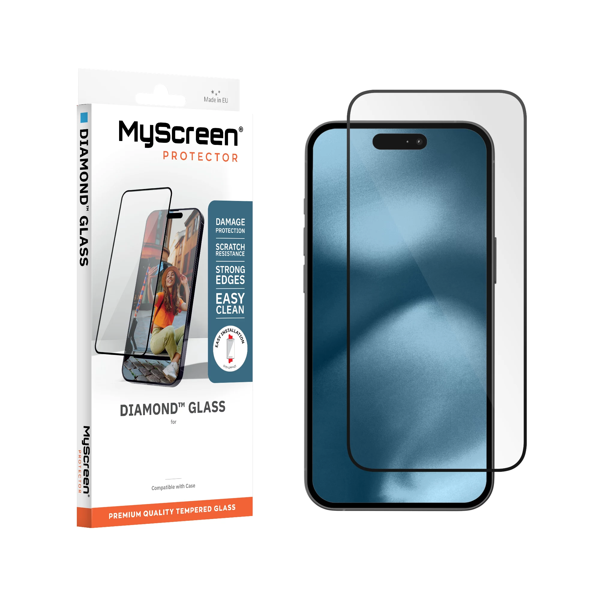 MyScreen Diamond Glass ekrāna aizsargs Apple