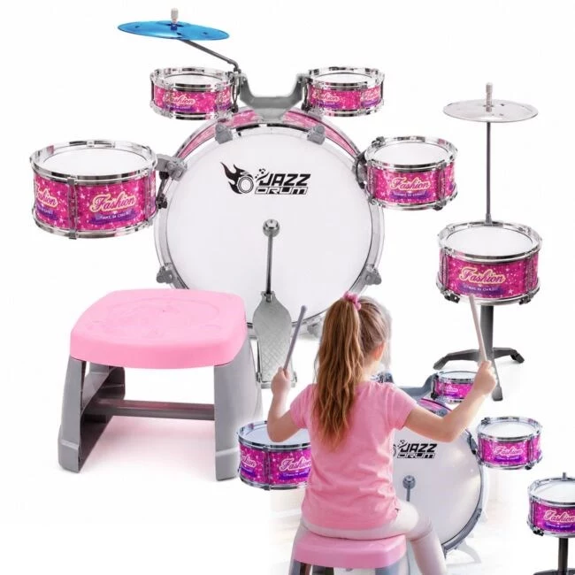 SUPRIMO K-DRUMS 3 Rozā bērnu bungu