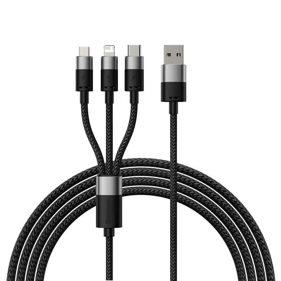 Baseus StarSpeed USB 3-in-1 uzlādes kabelis