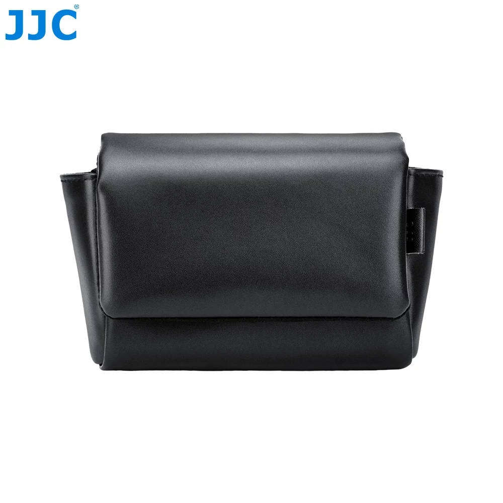 JJC CL-M melns PU ādas fotoaparāta