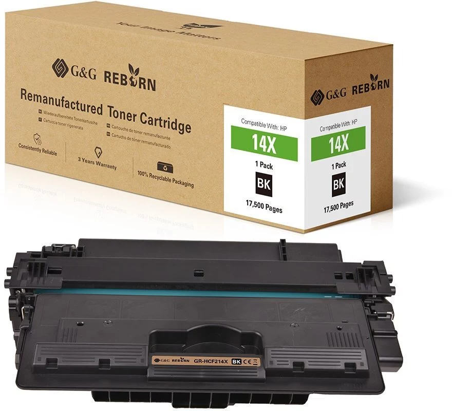 G&G Reborn remanufacturēta melnā tonera kasetne