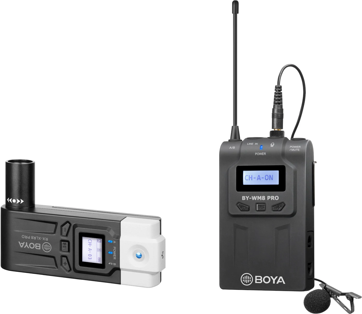 BOYA BY-WM8 Pro-K7 divu kanālu UHF