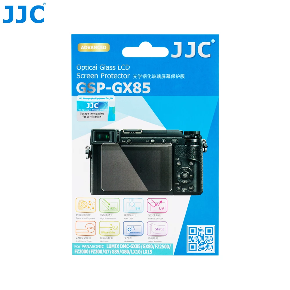 JJC rūdīta stikla ekrāna aizsargs Panasonic
