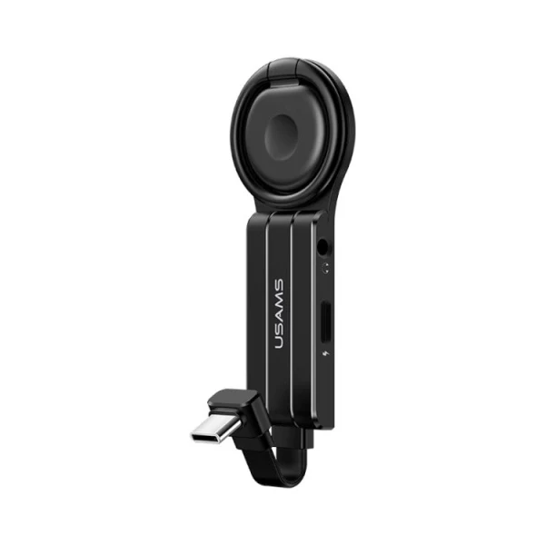 USAMS AU11 2-in-1 USB-C adapteris ar