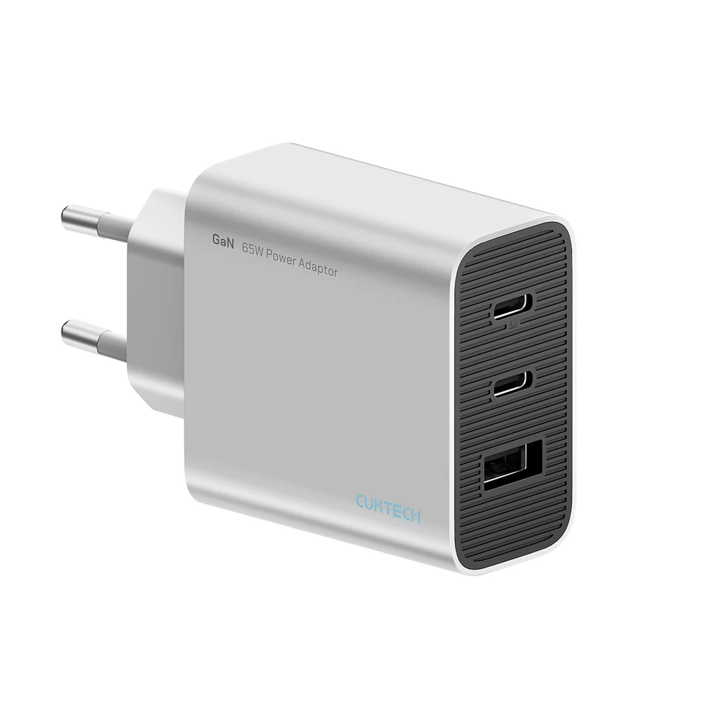Cuktech 65W GaN sienas lādētājs ar