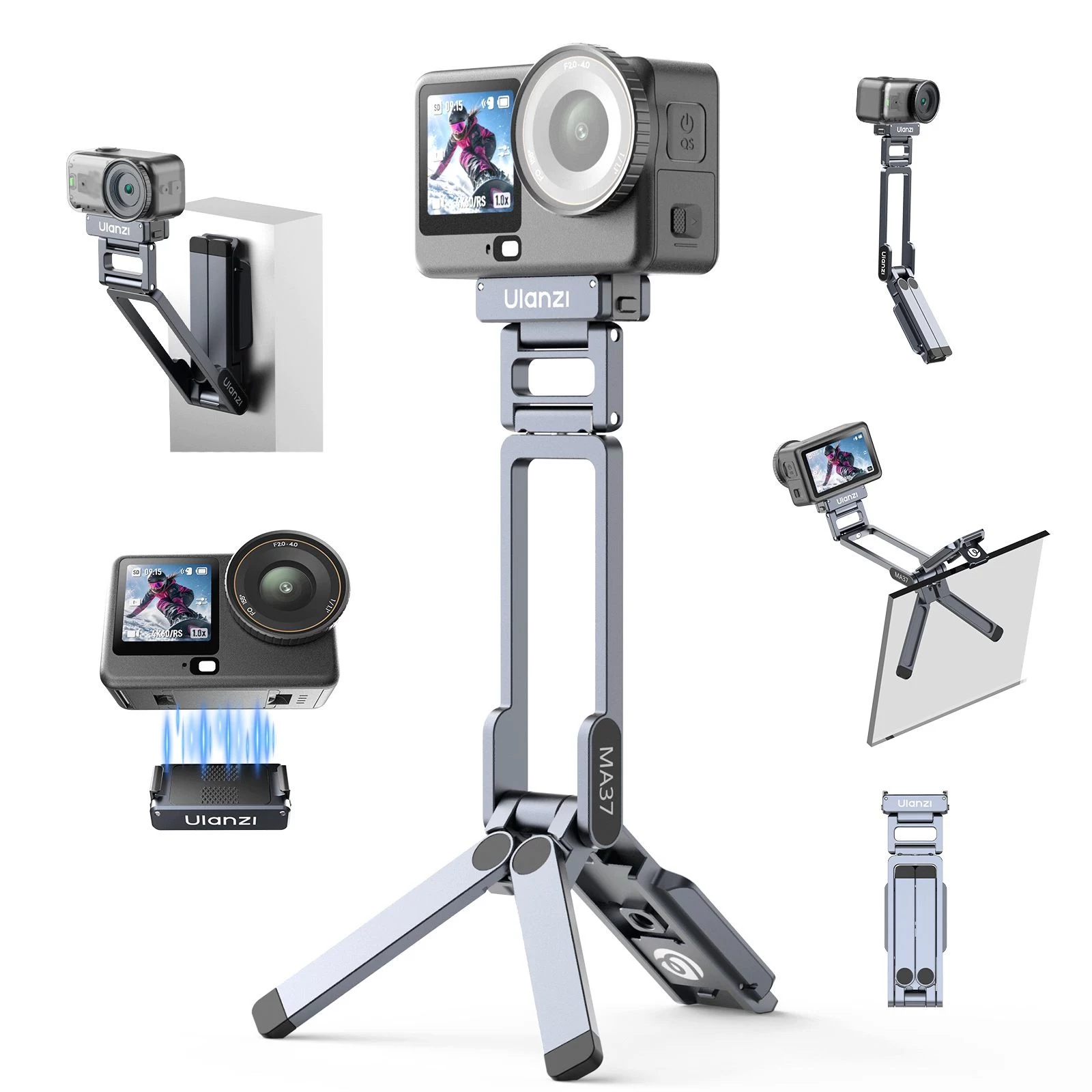 ULANZI MA37 Magnētiskais Mini Tripods Satvēriens
