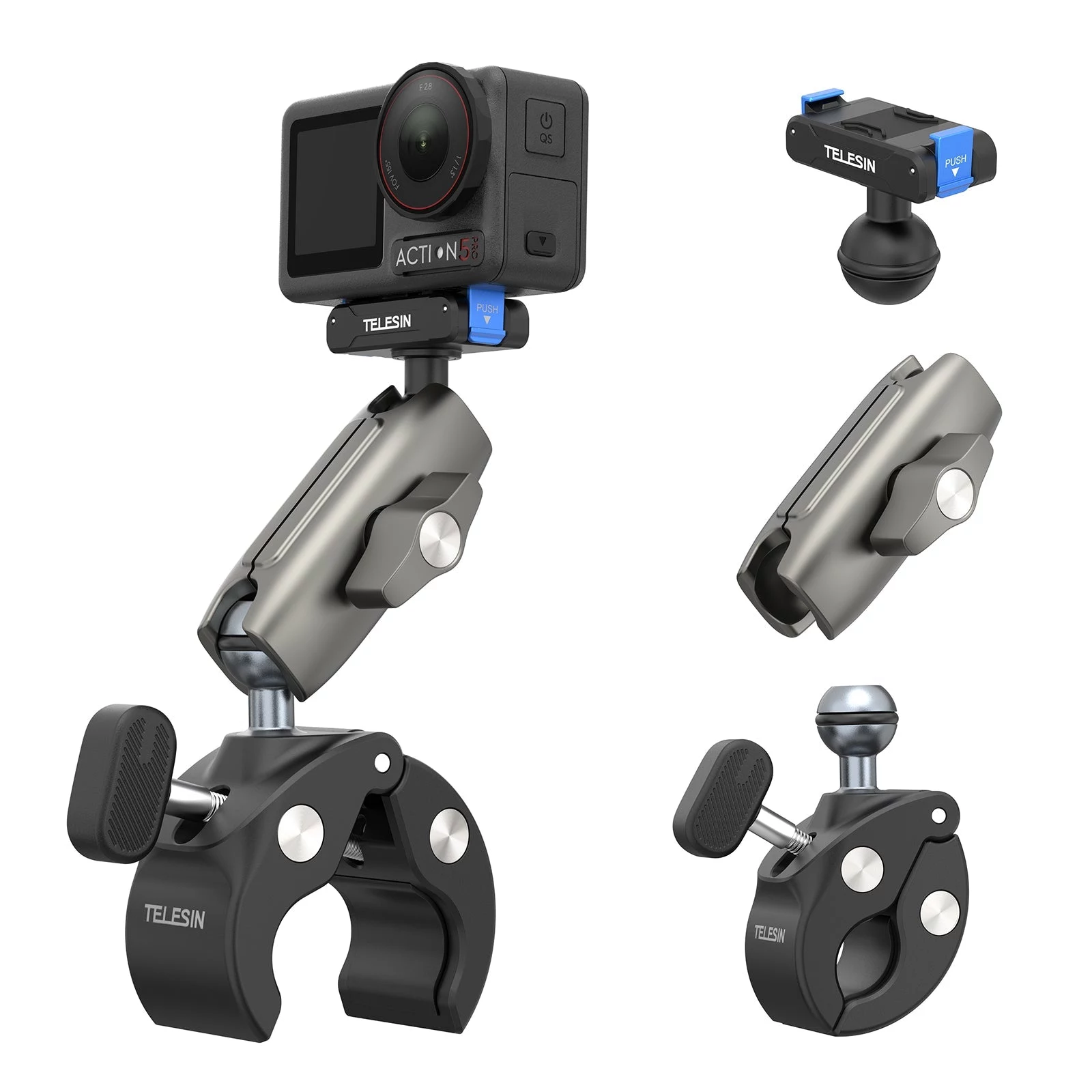 TELESIN Magic Arm Clamp Mount DJI