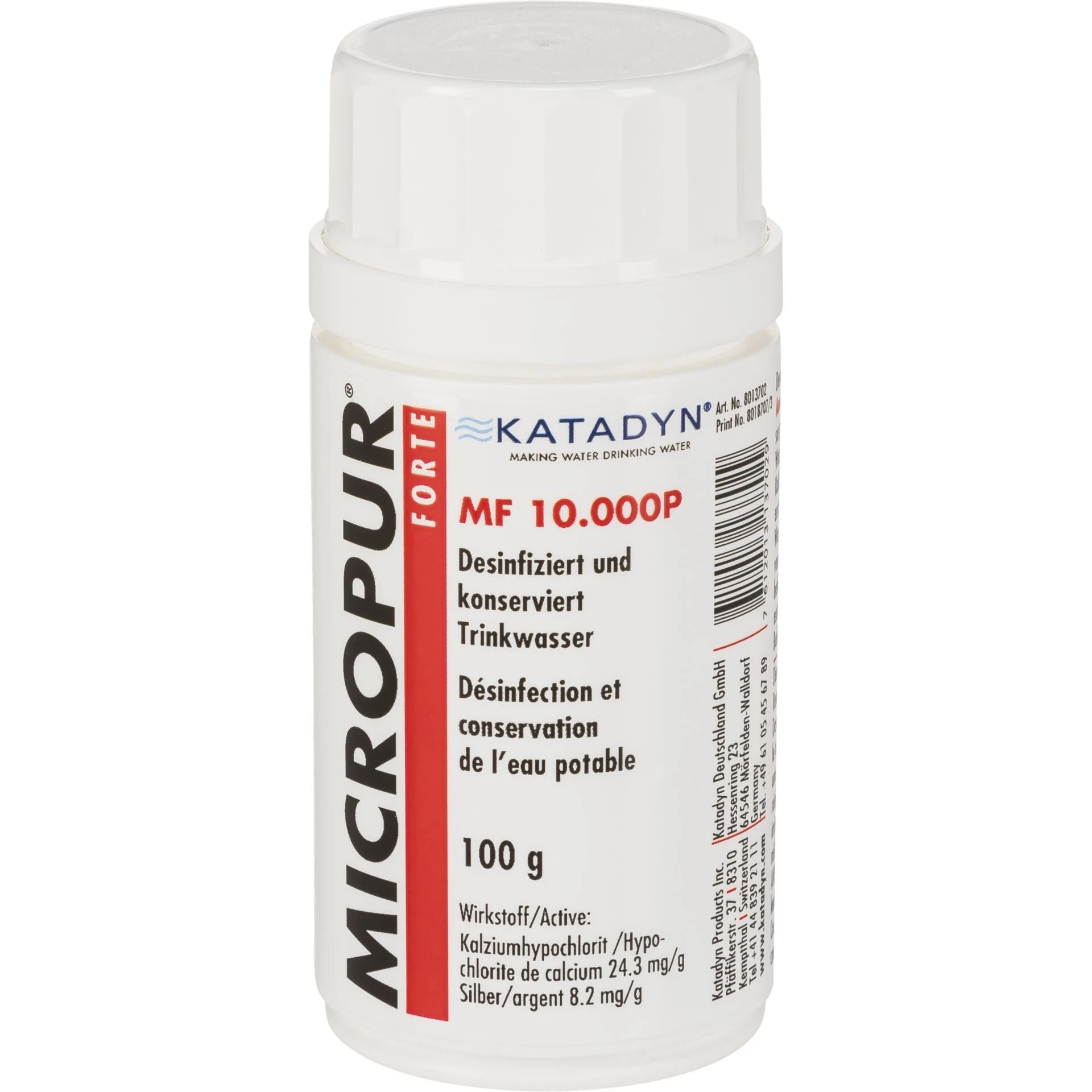 Katadyn Micropur Forte MF 10000P ūdens