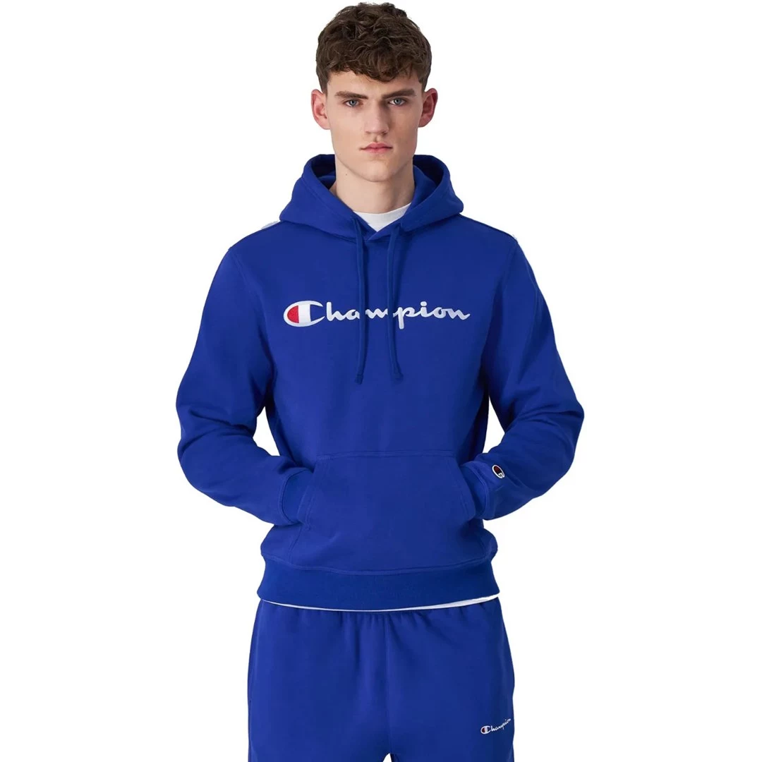 Vīriešu Champion kapuces sporta krekls zils