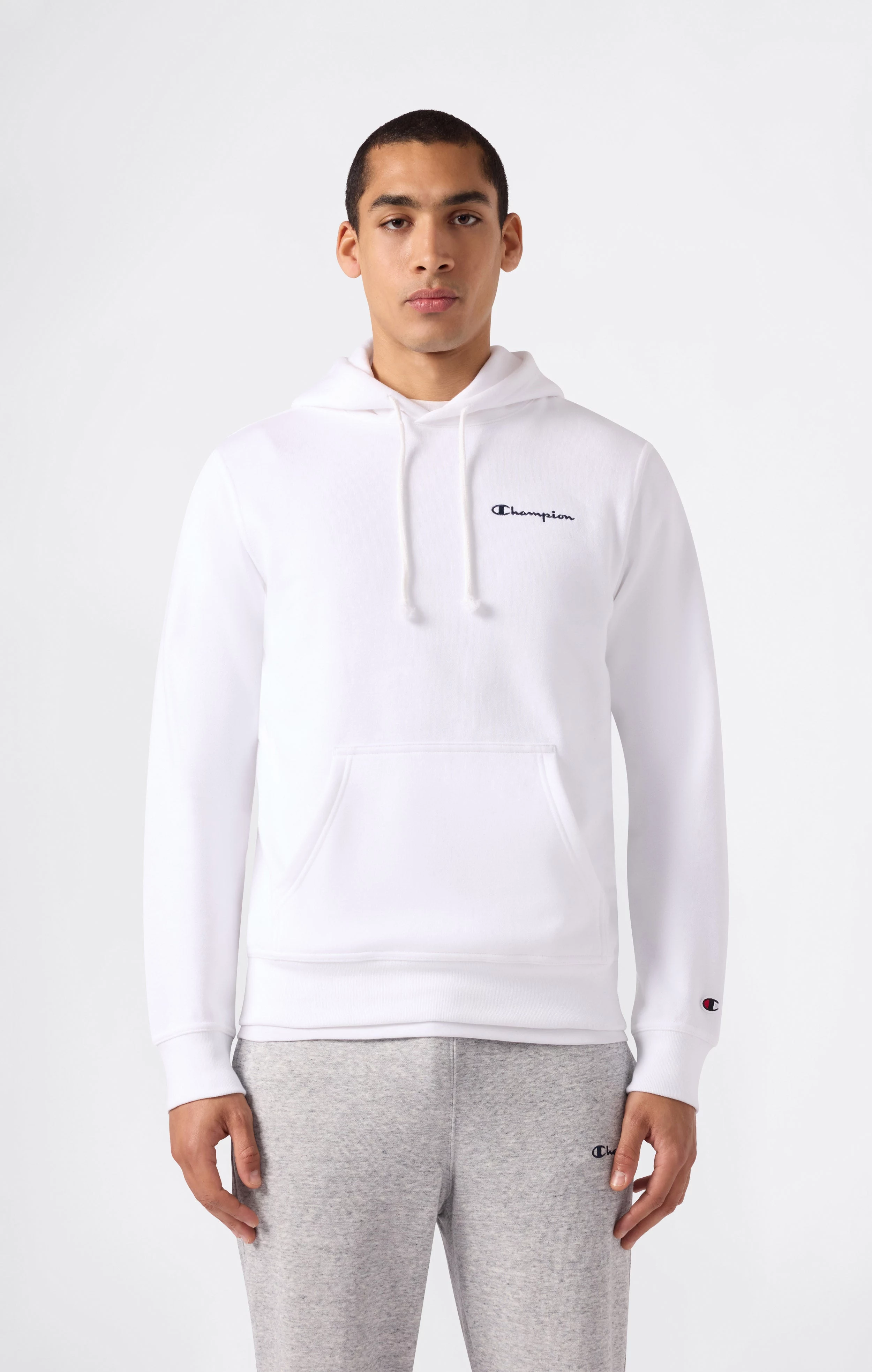 Champion vīriešu kapuces sporta krekls balts